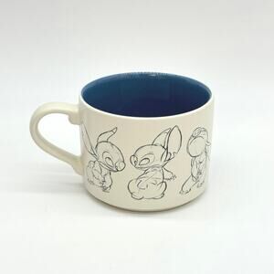 Disney Stitch Animation Artist Sketch 14 oz Stackable Coffee Mug NEW